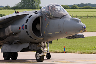 RAF Cottesmore Harrier taxi