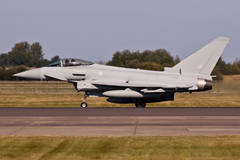 Falklands Typhoon ZJ950 takeoff