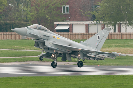 First RAF Typhoon Arrive at RAF Northolt